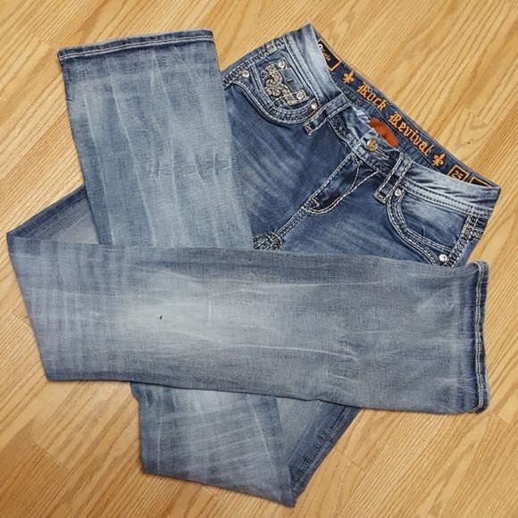 "Karla" XLong Rock Revival Jeans - Picture 8 of 8